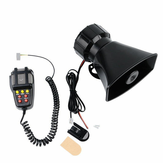 200dB 7Tone Auto Horn Hupe Warnung Alarm Fanfare Polizei Sirene PKW Lautsprecher